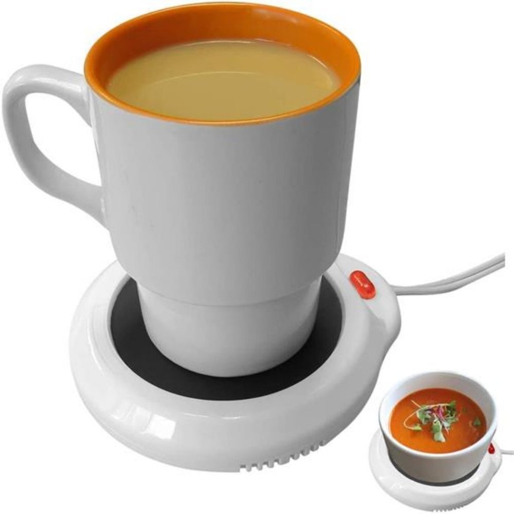 Evelots Desktop Electric Mug Warmer-Coffee/Tea/Cocoa/Soup-Scented Candles-Hot